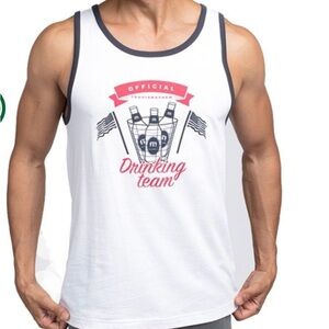 Travis Mathew Patriotic Drinking Team Tank Top Size Small NWT